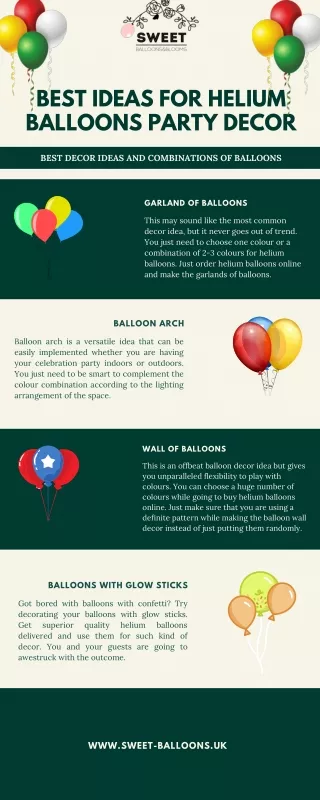 Best Ideas For Helium Balloons Party Decor