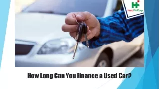 how long can you finance a used car