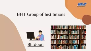 Top Courses Provided by Bfit Grop of Institutions