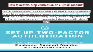 How to set two-step verification on a Gmail account?