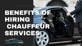 Benefits of hiring chauffeur services in Melbourne