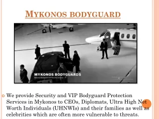 mykonos bodyguard