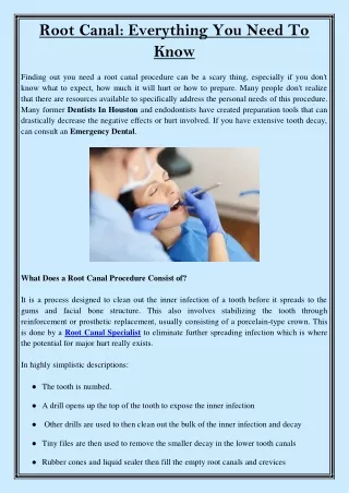 root canal everything you need to know