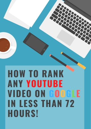 how to rank any youtube video on google in less