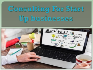 Consulting For Start Up businesses