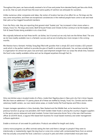 Just Food For Dogs Review: Usda-certified Customizable ...