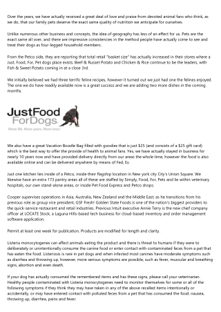 Justfoodfordogs - Linkedin