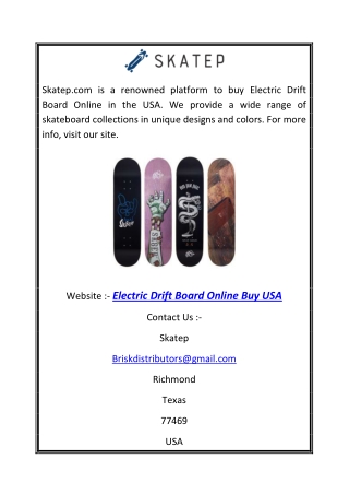 Electric Drift Board Online Buy USA | Skatep.com