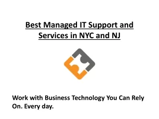 Best Managed IT Support and Services in NYC and NJ