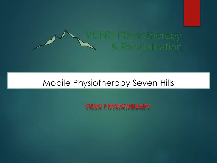 mobile physiotherapy seven hills
