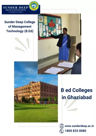 sunder deep college of management technology b ed