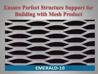 Ensure Perfect Structure Support for Building with Mesh Product