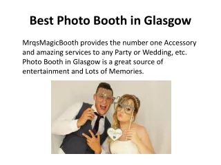 Cheap Photo Booth Hire Glasgow