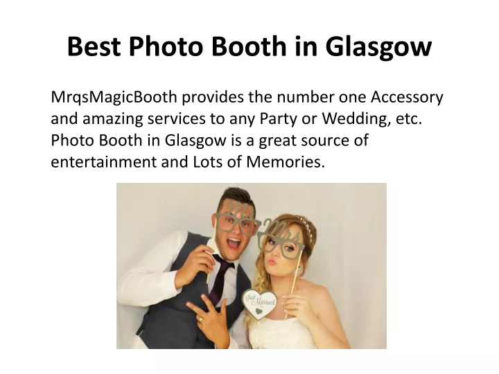 best p hoto booth in g lasgow