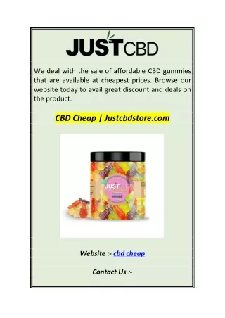 we deal with the sale of affordable cbd gummies