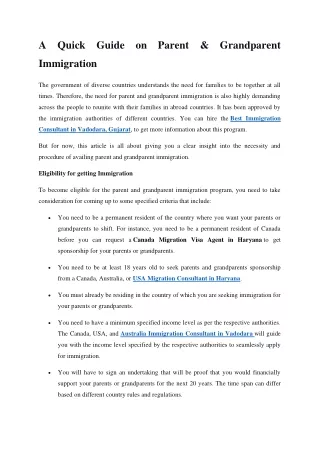 Blog 4 - A Quick Guide on Parent & Grandparent Immigration-converted