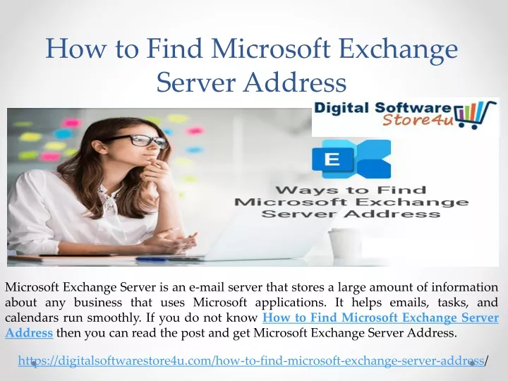 how to find microsoft exchange server address