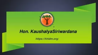 hon kaushalyasiriwardana