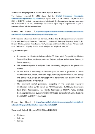 automated fingerprint identification system market