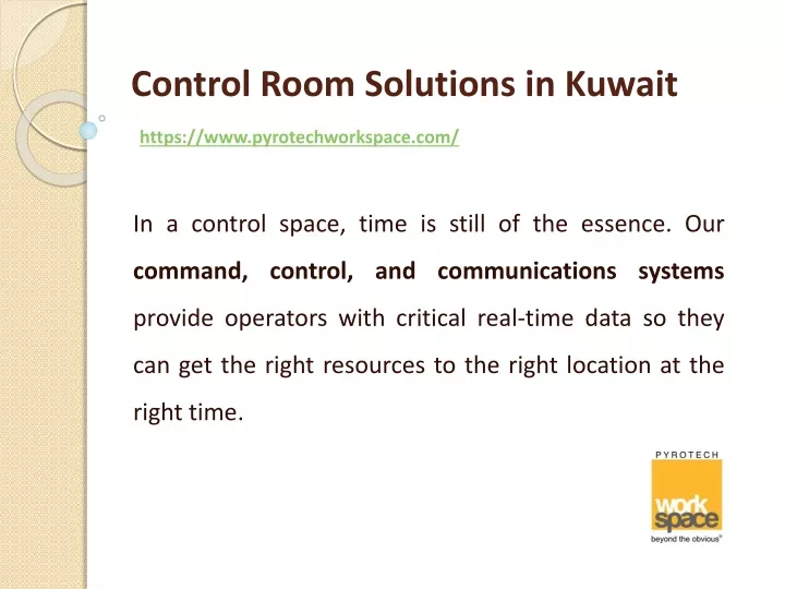 control room solutions in kuwait https www pyrotechworkspace com