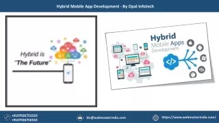 Why to Choose Opal Infotech for Hybrid Mobile App Development?
