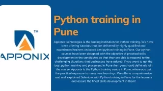 pyth on training in pune
