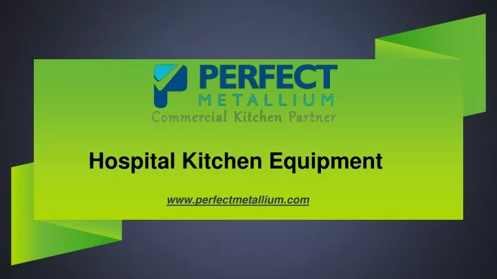 hospital kitchen equipment