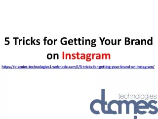 5 tricks for getting your brand on instagram