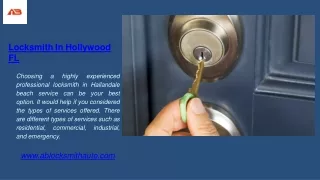 locksmith in hollywood fl