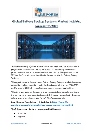 the battery backup systems market was valued