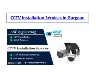 CCTV camera installation in Gurgaon