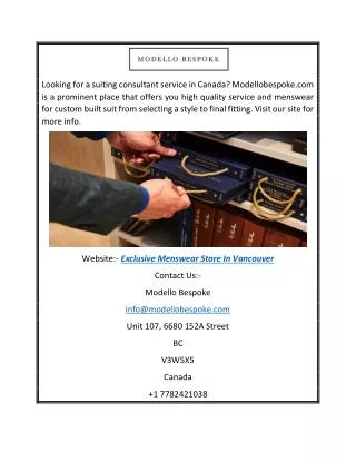 looking for a suiting consultant service
