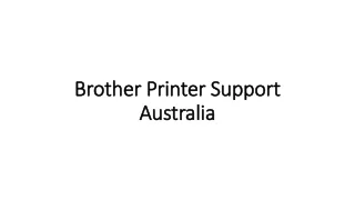 Brother Printer Support Australia