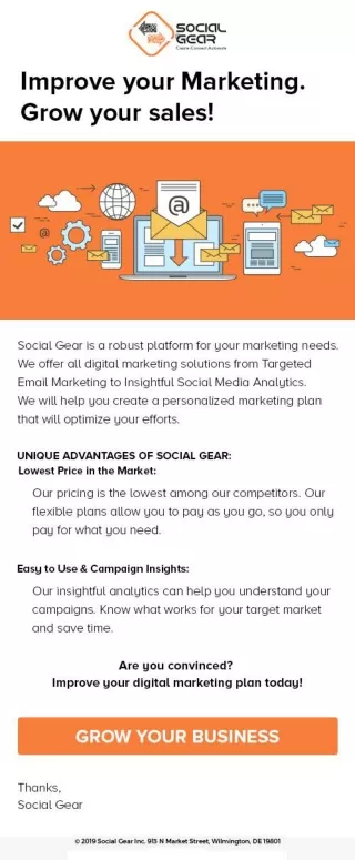 Grow your sales with Social Gear