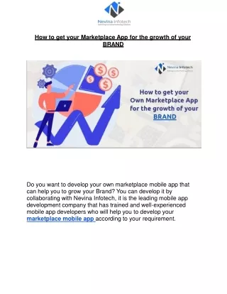 how to get your marketplace app for the growth