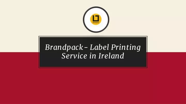 brandpack label printing service in ireland