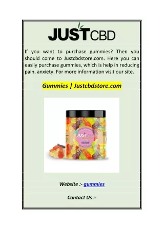 if you want to purchase gummies then you should