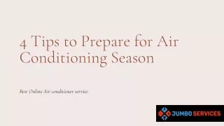 4 Tips to Prepare for Air Conditioning Season