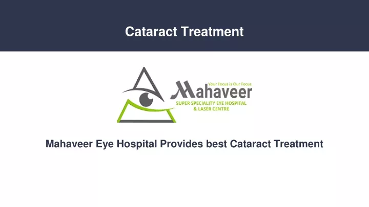 cataract treatment