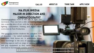 Cinematography Courses, Best Online Filmmaking Courses - Annapurna College of Film And Media