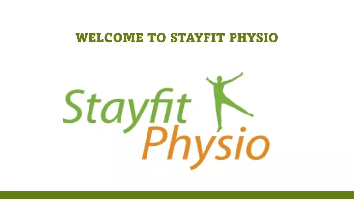 welcome to stayfit physio
