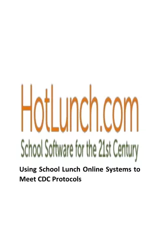 using school lunch online systems to meet