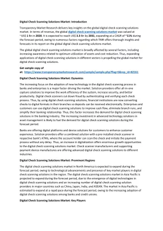 digital check scanning solutions market