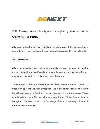 Milk Composition Analysis_ Everything You Need to Know About Purity