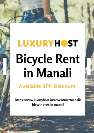 Bicycle Rent in Manali