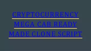 Mega Cab Booking Clone Script - Cryptocurrency Integrations