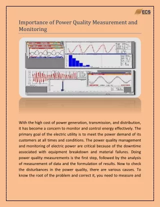 importance of power quality measurement