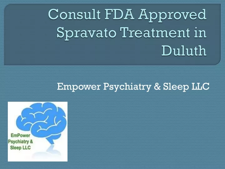 consult fda approved spravato treatment in duluth