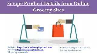 scrape product details from online grocery sites