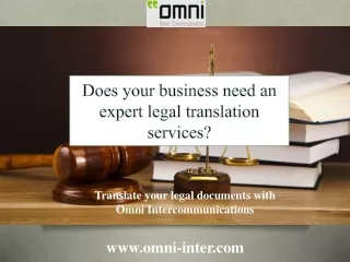 Does your business need an expert legal translation services